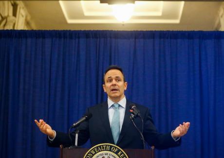 Kentucky governor at press conference