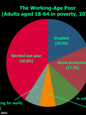 Graph of working poor statistics